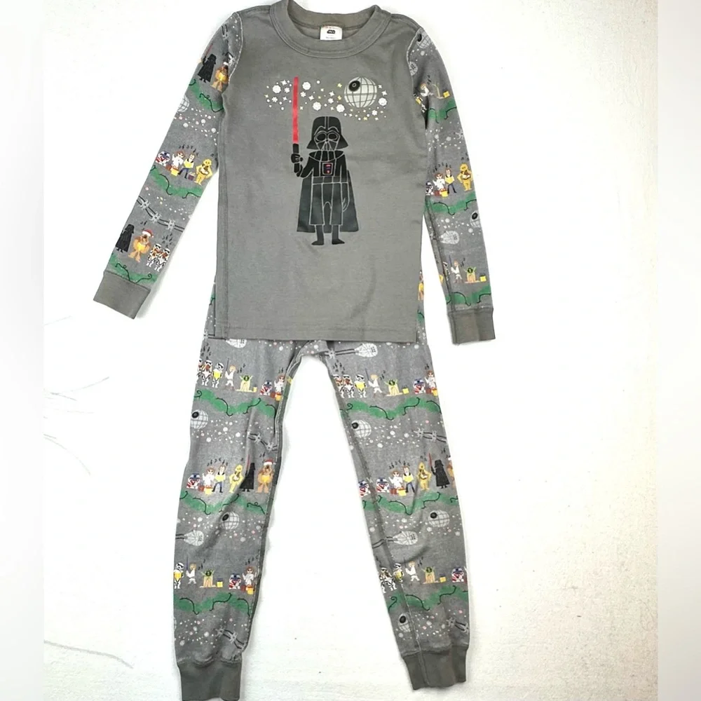 Hanna Andersson Star Wars Darth Vader Christmas 2pc Pajamas Organic Cotton